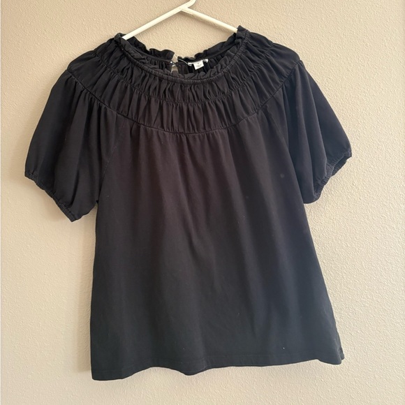 J. Crew Tops - J. Crew Black Smocked Blouse